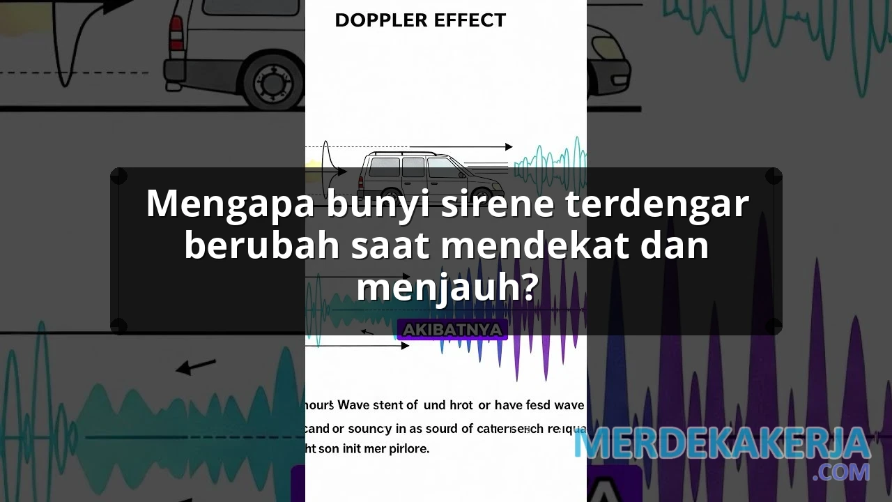 Mengapa bunyi sirene terdengar berubah saat mendekat dan menjauh?